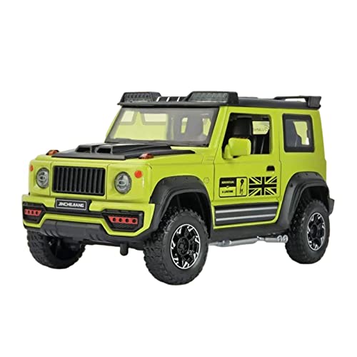 1 18 Für Jimny Offroad Legierung Simulation Automodell Fahrzeug Sound Und Licht Pull Back Car Boy Toy Druckgussmodelle Motorfahrzeuge(D) von DUEVEL