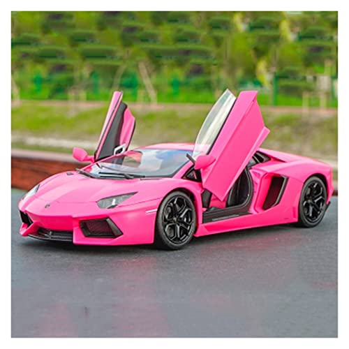 1 18 Für Lamborghini LP700-4 Supersportwagen Legierung Automodell Druckguss Spielzeugfahrzeug Sammlung Kinder Geschenke Druckgussmodelle Motorfahrzeuge(Rosa) von DUEVEL