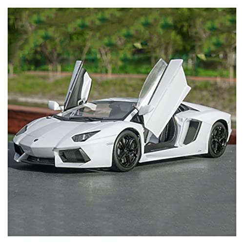 1 18 Für Lamborghini LP700-4 Supersportwagen Legierung Automodell Druckguss Spielzeugfahrzeug Sammlung Kinder Geschenke Druckgussmodelle Motorfahrzeuge(White) von DUEVEL