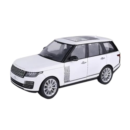 1 18 Für Land Range Rover 2023 SUV Legierung Auto Modell Diecast Metall Fahrzeug Auto Modell Sound Und Licht Spielzeug Geschenk Druckgussmodelle Motorfahrzeuge(White) von DUEVEL