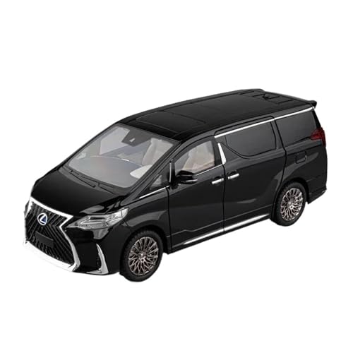 1 18 Für Lexus LM300 MPV Legierung Muscle Car Modell Sound Und Licht Zurückziehen Spielzeug Sammlerstücke Geburtstag Geschenk Druckgussmodelle Motorfahrzeuge(Schwarz) von DUEVEL