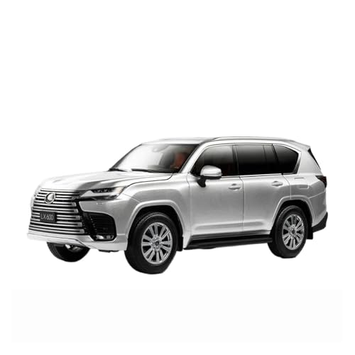 1 18 Für Lexus LX600 SUV Legierung Automodell Statische Dekoration Urlaub Geschenk Sammlung Metall Material Dekorationen Druckgussmodelle Motorfahrzeuge(Silber) von DUEVEL