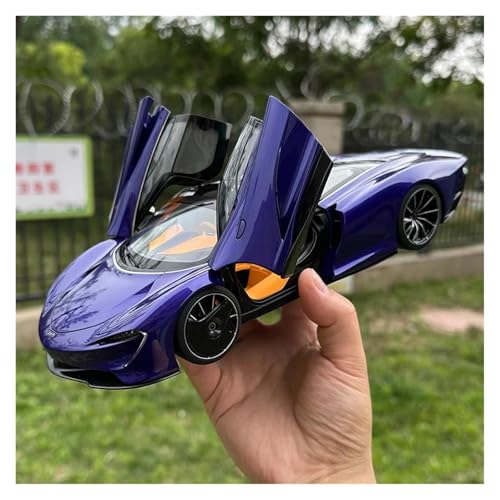 1 18 Für MCLAREN SPEEDTAIL Automodellsammlung Sportwagen ABS-Material Persönliche Sammlung Statische Ornamente Druckgussmodelle Motorfahrzeuge(Purple) von DUEVEL