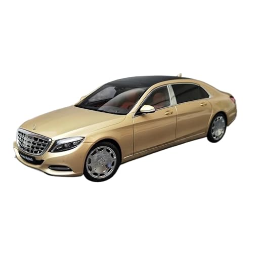 1 18 Für Maybach S KLASSE S600 Automodell ABS-Material Statische Verzierung Persönliche Sammlung Ausstellungsornamente Druckgussmodelle Motorfahrzeuge(Gold) von DUEVEL