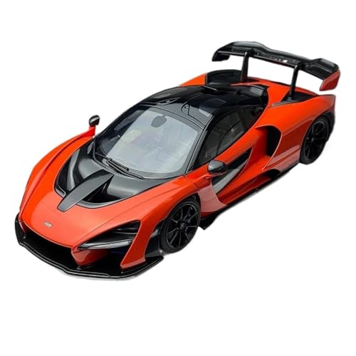 1 18 Für McLAREN Senna Automodell Sportwagen Statische Verzierung Supercars Track Race Car Druckguss-Sammlerstücke Druckgussmodelle Motorfahrzeuge(Blau) von DUEVEL