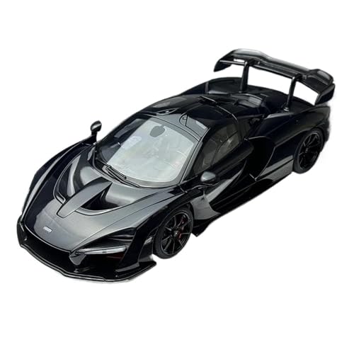 1 18 Für McLAREN Senna Automodell Sportwagen Statische Verzierung Supercars Track Race Car Druckguss-Sammlerstücke Druckgussmodelle Motorfahrzeuge(Schwarz) von DUEVEL