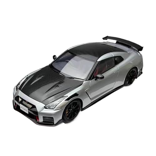 1 18 Für Nissan GT-R35 2022 Simulation Auto Modell Legierung Druckguss Modell Sammlung Dekoration Ornamente Druckgussmodelle Motorfahrzeuge(Gray) von DUEVEL