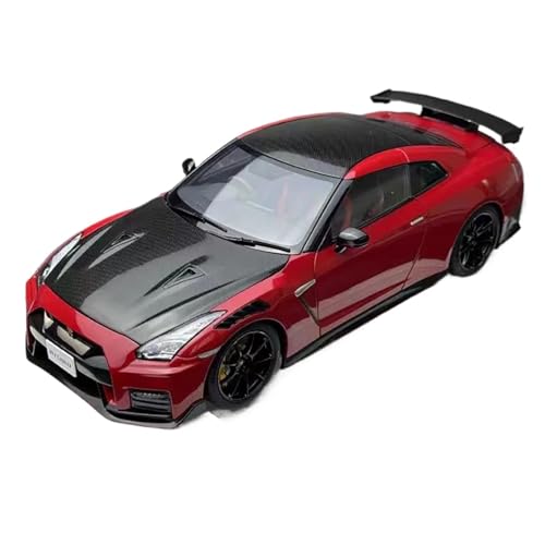 1 18 Für Nissan GT-R35 2022 Simulation Auto Modell Legierung Druckguss Modell Sammlung Dekoration Ornamente Druckgussmodelle Motorfahrzeuge(Rot) von DUEVEL