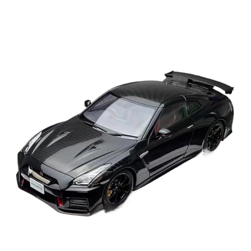 1 18 Für Nissan GT-R35 2022 Simulation Auto Modell Legierung Druckguss Modell Sammlung Dekoration Ornamente Druckgussmodelle Motorfahrzeuge(Schwarz) von DUEVEL