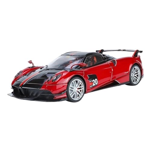 1 18 Für Pagani Huayra BC Sportwagen Legierung Auto Spielzeugauto Metall Sammlung Modellauto Sound Und Licht Zurückziehen Spielzeug Druckgussmodelle Motorfahrzeuge(Rot) von DUEVEL