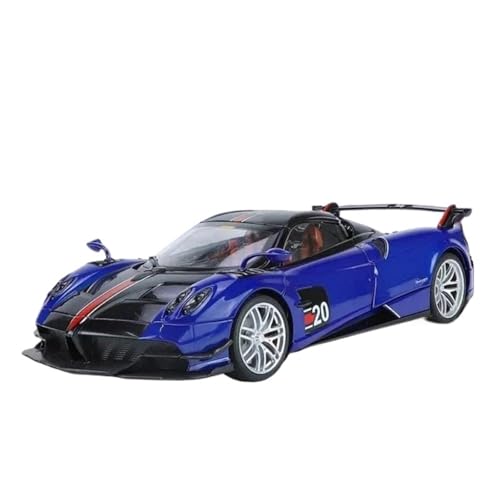 1 18 Für Pagani Huayra BC Supercar Legierung Diecast Modell Auto Sound Licht Simulation Sammlung Dekorationen Druckgussmodelle Motorfahrzeuge(Blau) von DUEVEL