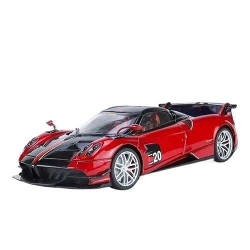 1 18 Für Pagani Huayra BC Supercar Legierung Diecast Modell Auto Sound Licht Simulation Sammlung Dekorationen Druckgussmodelle Motorfahrzeuge(Rot) von DUEVEL