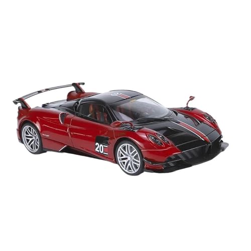 DUEVEL 1 18 Für Pagani Legierung Auto Modell Simulation Sound Und Licht Zurückziehen Spielzeug Auto Jungen Urlaub Geschenk Ornament Druckgussmodelle Motorfahrzeuge(Rot) von DUEVEL