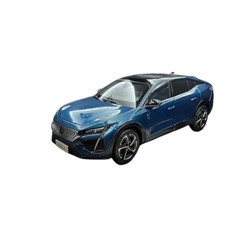 1 18 Für Peugeot 408X SUV Klassisches Statisches Automodell Aus Legierung, Druckguss-Modellauto-Sammlung Dekorative Ornamente Druckgussmodelle Motorfahrzeuge(Blau) von DUEVEL