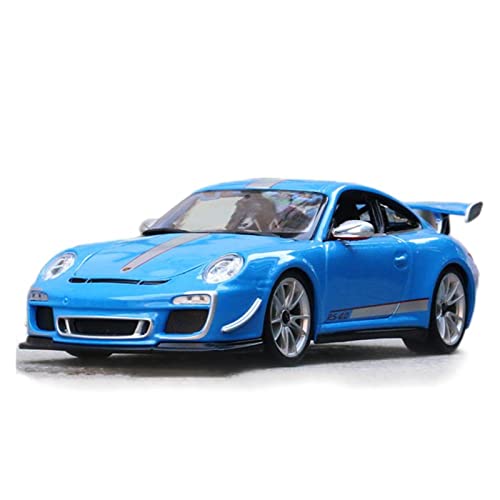 1 18 Für Porsche 911 GT3 RS 4.0 Static Metal Diecast Racing Car Model Simulation Collectible Ornament Druckgussmodelle Motorfahrzeuge(Blau) von DUEVEL