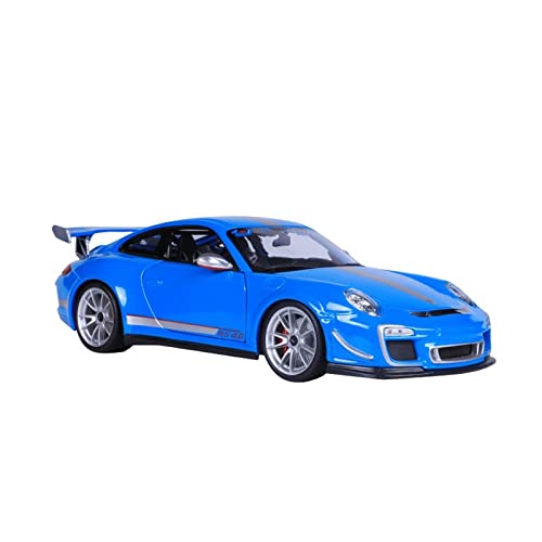 1 18 Für Porsche 911GT3 RS-Blau Legierung Druckguss Statisches Modellauto Sammlung Handwerk Ornament Geschenk Druckgussmodelle Motorfahrzeuge von DUEVEL