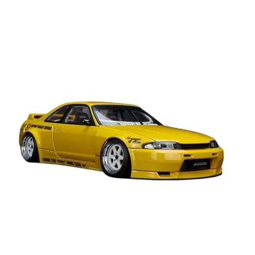 1 18 Für Rocket Bunny PANDEM GT-R (BCNR33) Gelbes Coupé Harz Automodell Spielzeug Kit Druckgussmodelle Motorfahrzeuge von DUEVEL