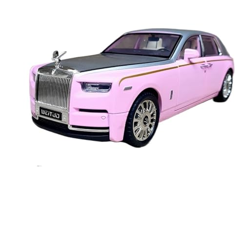1 18 Für Rolls-Royce Legierung Automodell Simulation Phantom Großes Spielzeugauto Bumerang Serie Ornamente Druckgussmodelle Motorfahrzeuge(Rosa) von DUEVEL