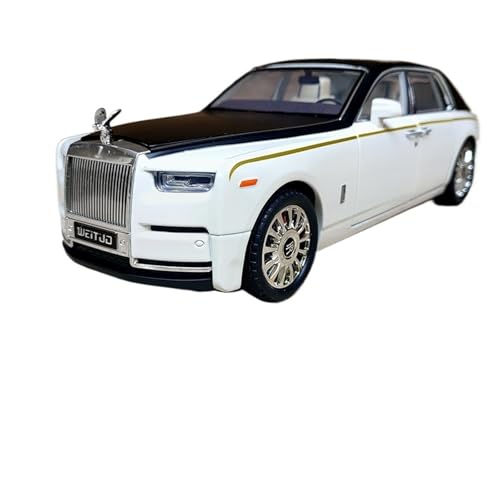 1 18 Für Rolls-Royce Legierung Automodell Simulation Phantom Großes Spielzeugauto Bumerang Serie Ornamente Druckgussmodelle Motorfahrzeuge(White) von DUEVEL