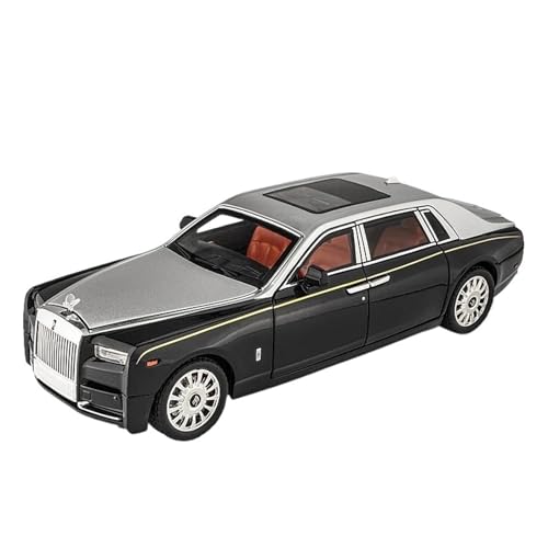 1 18 Für Rolls Royce Phantom Legierung Auto Modell Diecast Spielzeug Fahrzeuge Metall Auto Modell Sammlung Simulation Sound Und Licht Druckgussmodelle Motorfahrzeuge(Schwarz) von DUEVEL