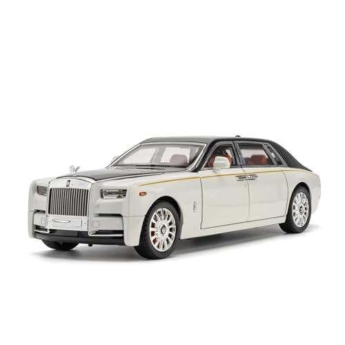 1 18 Für Rolls Royce Phantom Legierung Luxy Automodell Druckguss Metallauto Sammeln Dekorationen Jungen Geschenke Druckgussmodelle Motorfahrzeuge(White) von DUEVEL