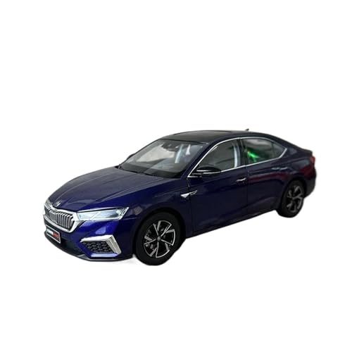 1 18 Für Skoda Octavia PRO 2021 Modell Automodell Statische Verzierung Diecast Metal Fahrzeugmodell Hobby-Sammlerstücke Druckgussmodelle Motorfahrzeuge(Blau) von DUEVEL