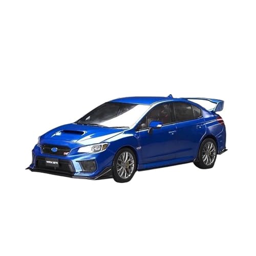 1 18 Für Subaru WRX Sti 2018 Simulation Legierung Auto Modell Diecast Spielzeug Sammeln Ornament Druckgussmodelle Motorfahrzeuge(Blau) von DUEVEL