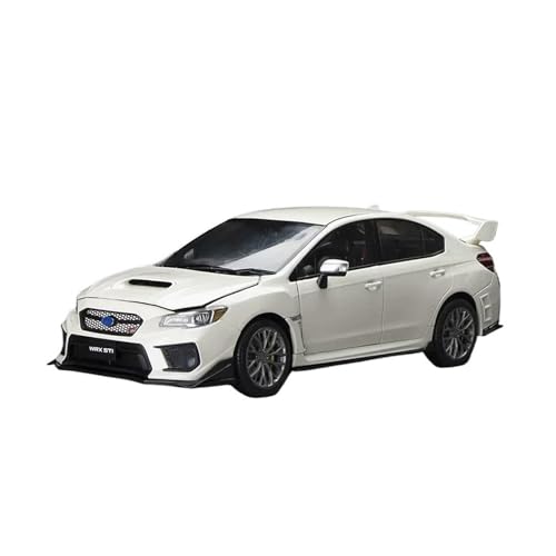 1 18 Für Subaru WRX Sti 2018 Simulation Legierung Auto Modell Diecast Spielzeug Sammeln Ornament Druckgussmodelle Motorfahrzeuge(White) von DUEVEL