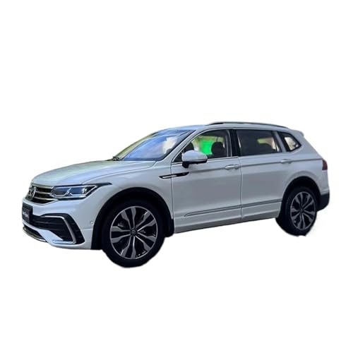 1 18 Für TIGUAN L 2022 SUV Geländewagen Legierung Simulation Auto Modell Sammlung Display Spielzeug Geschenke Souvenirs Druckgussmodelle Motorfahrzeuge(White) von DUEVEL