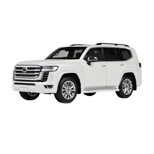 1 18 Für Toyota Land Cruiser LC300 ZX SUV Druckguss-Legierung Automodell Metallmodell Fahrzeug-Enthusiasten-Sammlung Druckgussmodelle Motorfahrzeuge(White) von DUEVEL
