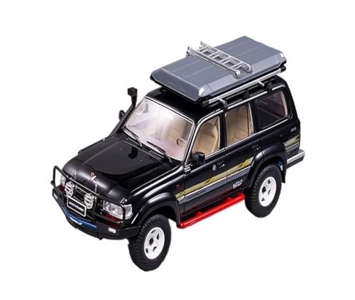 1 18 Für Toyota Land Cruiser Landcruiser Off-Road Tuner LC80 Statisches Ausstellungsstück Sammlung Freunde Druckgussmodelle Motorfahrzeuge(Schwarz) von DUEVEL