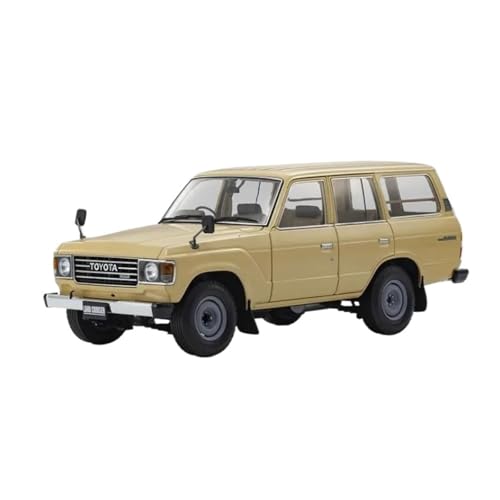 1 18 Für Toyota Rand Toyota Land Cruiser LC60 Simuliertes Legierungsautomodell Autoenthusiasten Zeigen Ornamente Druckgussmodelle Motorfahrzeuge(Yellow) von DUEVEL