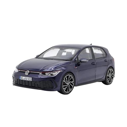 1 18 Für VW Golf 2021 Blau Legierung Statische Simulation Spielzeug Modell Auto Legierung Druckguss Modell Auto Spielzeug Druckgussmodelle Motorfahrzeuge(Blau) von DUEVEL