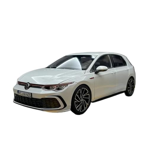 1 18 Für VW Golf 2021 Blau Legierung Statische Simulation Spielzeug Modell Auto Legierung Druckguss Modell Auto Spielzeug Druckgussmodelle Motorfahrzeuge(White) von DUEVEL