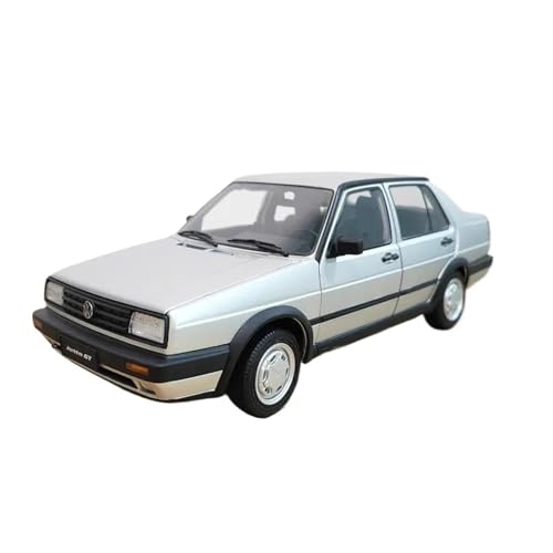 1 18 Für VW Jetta GT MK2 Legierung Klassische Auto Modell Diecast Metall Retro Auto Fahrzeuge Modell Sammlung Dekoration Druckgussmodelle Motorfahrzeuge(Silber) von DUEVEL