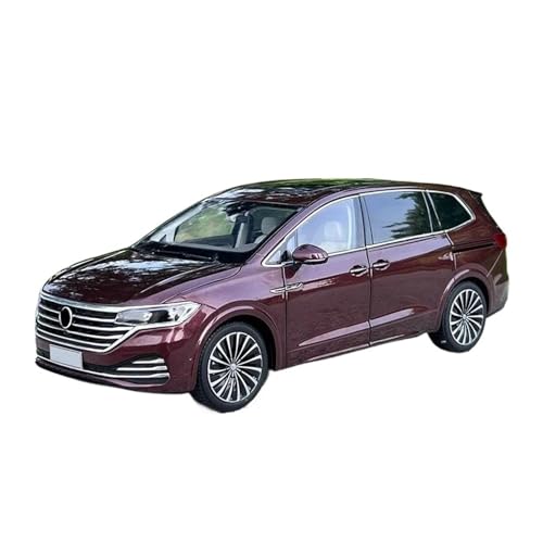 1 18 Für VW Viloran MPV Auto Legierung Druckguss Modell Auto Spielzeug Sammlung Ornamente Geschenk Mini Simulation Auto Druckgussmodelle Motorfahrzeuge(Rot) von DUEVEL