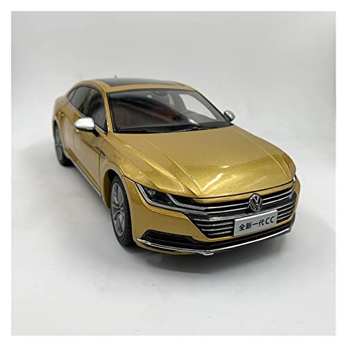 1 18 Für Volkswagen CC 2019 Simulation Legierung Automodell Statisches Fahrzeug Sammlerstück Ornament Druckgussmodelle Motorfahrzeuge(Gold) von DUEVEL