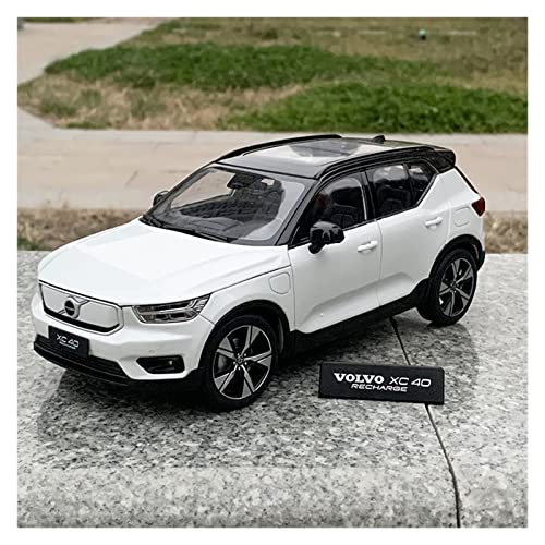 1 18 Für Volvo XC40 2022 SUV Simulation Legierung Automodell Statisches Fahrzeug Sammlerstück Souvenirs Ornament Druckgussmodelle Motorfahrzeuge(White) von DUEVEL