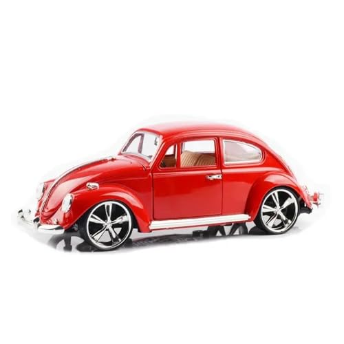 1 18 Für Vw Oldtimer-Käfer Legierungsauto-Modell Auto-Enthusiasten Modellsammlung Dekoration Jungen-Geschenkdekorationen Druckgussmodelle Motorfahrzeuge(Rot) von DUEVEL