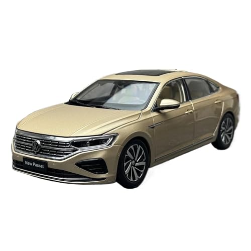 1 18 Für Vw Passat 2022 Legierungsautomodell Druckgussfahrzeug Modellauto-Enthusiasten-Sammlung Ausstellungsornamente Druckgussmodelle Motorfahrzeuge(Deluxe Gold) von DUEVEL