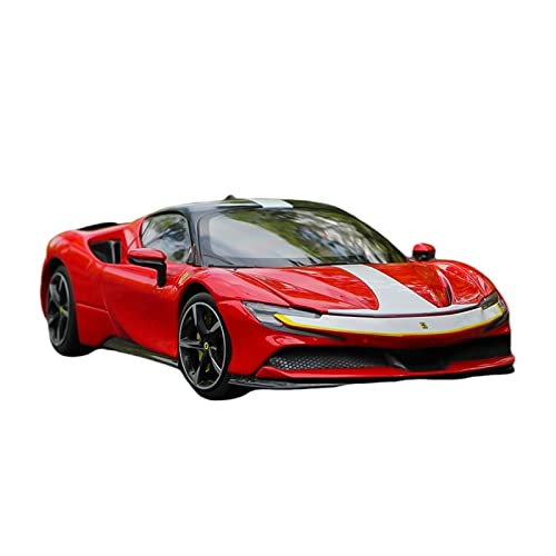 DUEVEL 1 18 Passend Für Ferrari SF90 Stradale Assetto Fiorano Hardcover-Edition Diecast Metal Alloy Model Car Collection Druckgussmodelle Motorfahrzeuge(A) von DUEVEL