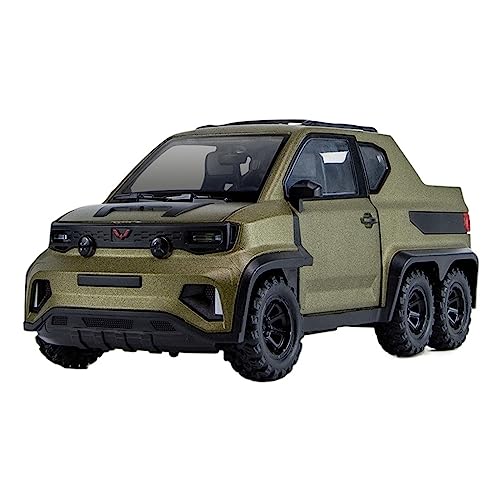 1 18 Passend Für Wuling Pickup Geländewagen Alloy Diecast Model Car Pull Back Sound Und Light Boy Gift Druckgussmodelle Motorfahrzeuge(B) von DUEVEL