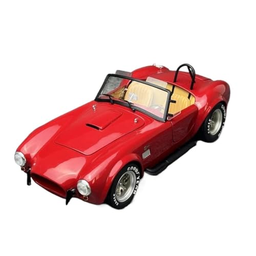 1 18 Shelby Cobra 427 S/C Legierung Automodell Maßstab Druckguss Automodell Erwachsene Geschenk Druckgussmodelle Motorfahrzeuge(Rot) von DUEVEL