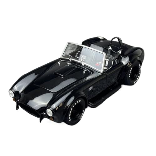 1 18 Shelby Cobra 427 S/C Legierung Automodell Maßstab Druckguss Automodell Erwachsene Geschenk Druckgussmodelle Motorfahrzeuge(Schwarz) von DUEVEL