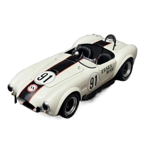 1 18 Shelby Cobra 427 S/C Legierung Automodell Maßstab Druckguss Automodell Erwachsene Geschenk Druckgussmodelle Motorfahrzeuge(White) von DUEVEL