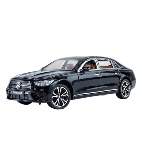 1 24 Benz E-Klasse E300L Legierung Auto Modell Simulation Druckguss Metall Spielzeug Fahrzeuge Auto Modell Sound Licht Geschenke Druckgussmodelle Motorfahrzeuge(Schwarz) von DUEVEL
