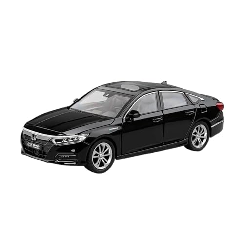 1 24 Für Accord Luxus Limousine Sound Und Licht Simulation Legierung Metall Druckguss Auto Modell Dekoration Geschenk Druckgussmodelle Motorfahrzeuge(Schwarz) von DUEVEL