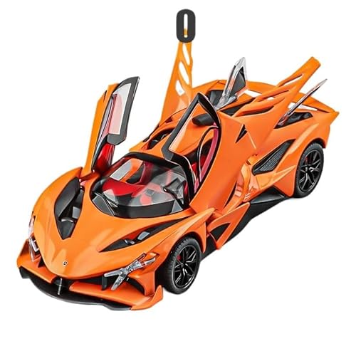1 24 Für Apollo Helios Automodell Spielzeugauto Legierung Simulation Sammlung Sportwagen Serie Ornamente Dekoration Druckgussmodelle Motorfahrzeuge(Orange) von DUEVEL