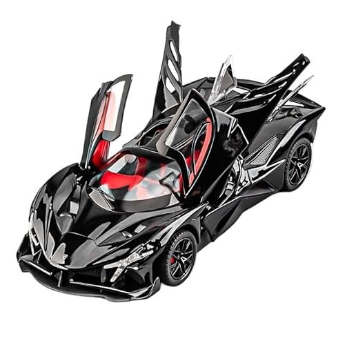 1 24 Für Apollo Helios Automodell Spielzeugauto Legierung Simulation Sammlung Sportwagen Serie Ornamente Dekoration Druckgussmodelle Motorfahrzeuge(Schwarz) von DUEVEL