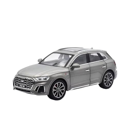 1 24 Für Audi Q5 SUV Legierungsauto Druckguss-Spielzeugfahrzeuge MetalSimulation Sound and Light Collection Druckgussmodelle Motorfahrzeuge(Gray) von DUEVEL